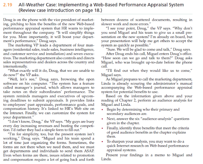 All Weather Case PaperStudents are required to write a paper on the reading of the All Weather Case (see attachments).  Students are required to answer a minimum of five questions from each of the fir 1