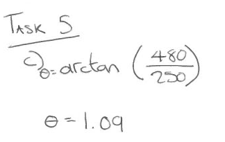 I have calculated the two forces but I have managed to get the wrong answer for the angle. Please see my workings below in the attached file and inform me of the correct answer please. 2