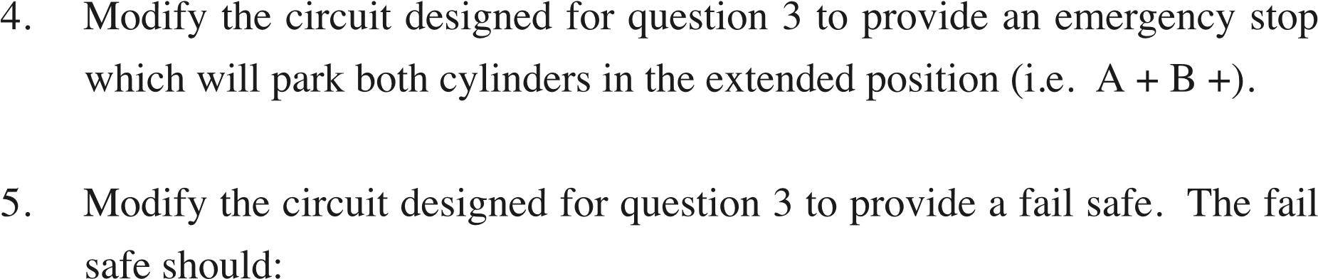 Fluid power diagrams and questions 5