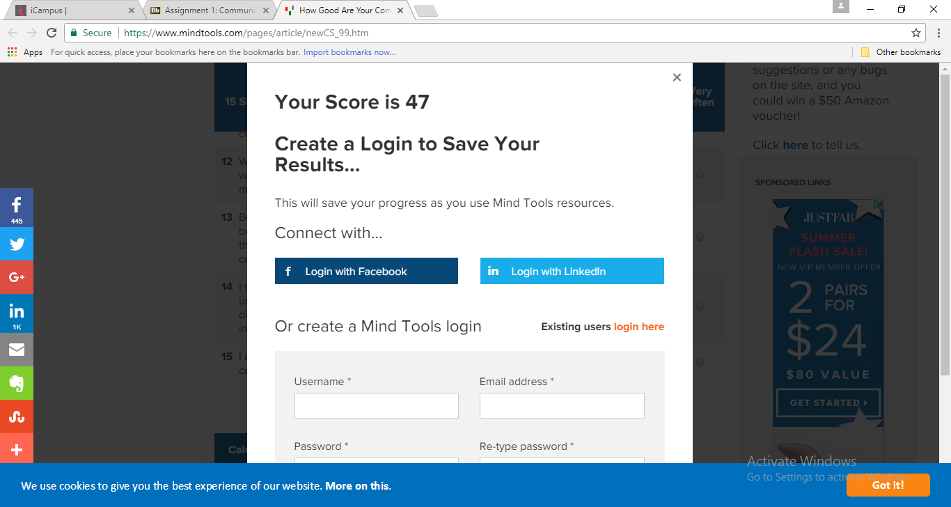 Assignment 1: Communication Self-Assessment 1