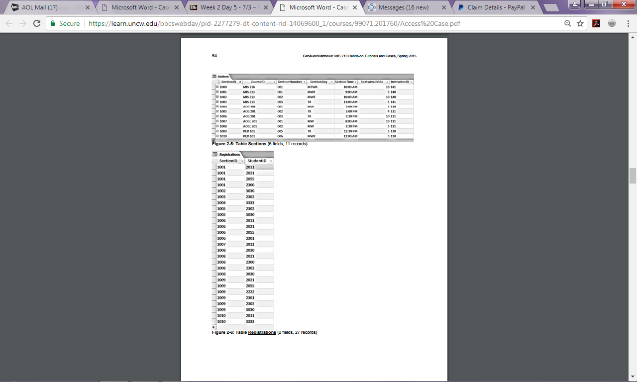 ACCESS HOMEWORK HELP 4