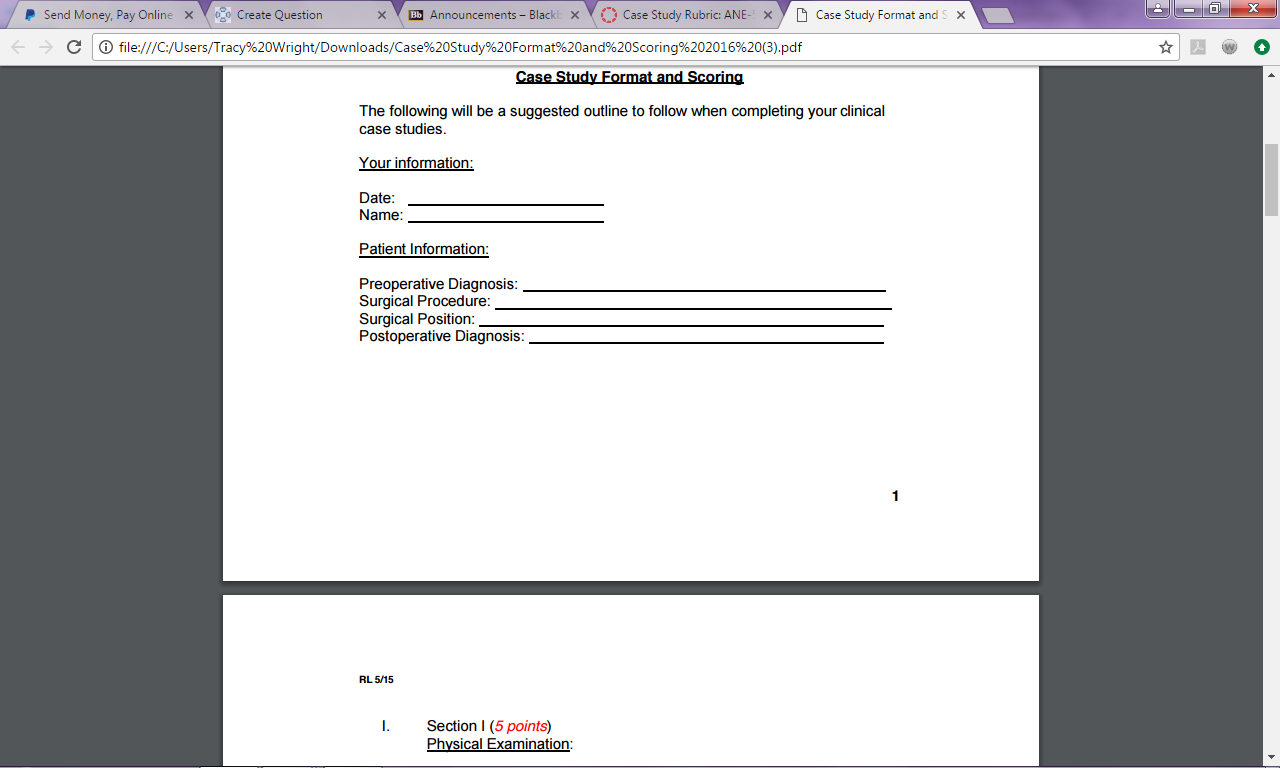 Nursing case study 1