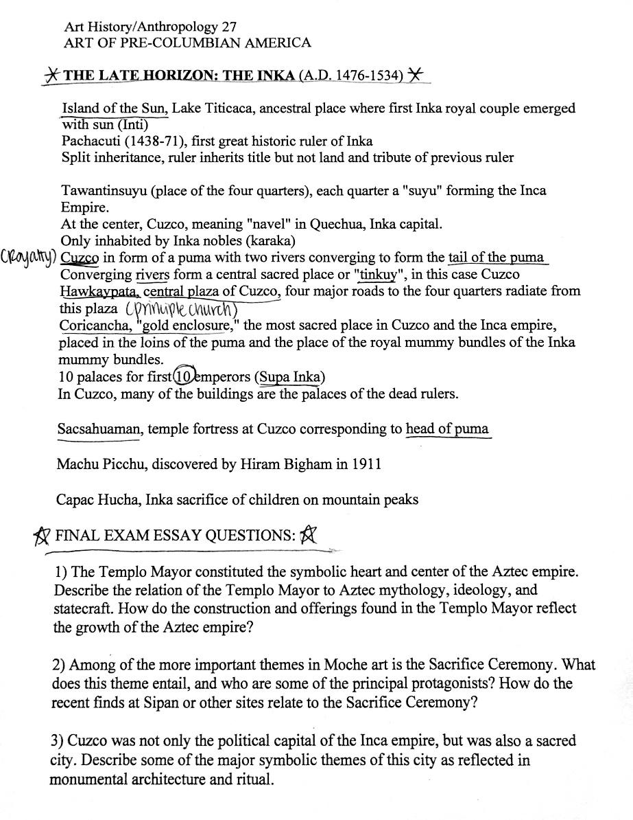 art short essay questions 4