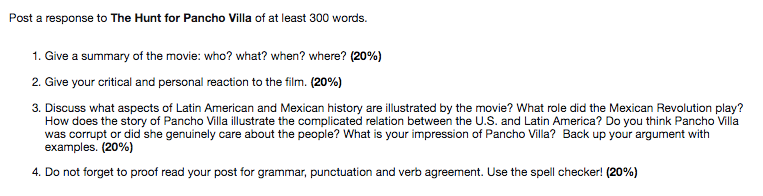 300-400 word History Movie Reaction 2