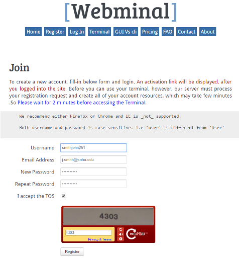 linux/unix Webminal environment Set-UP 1
