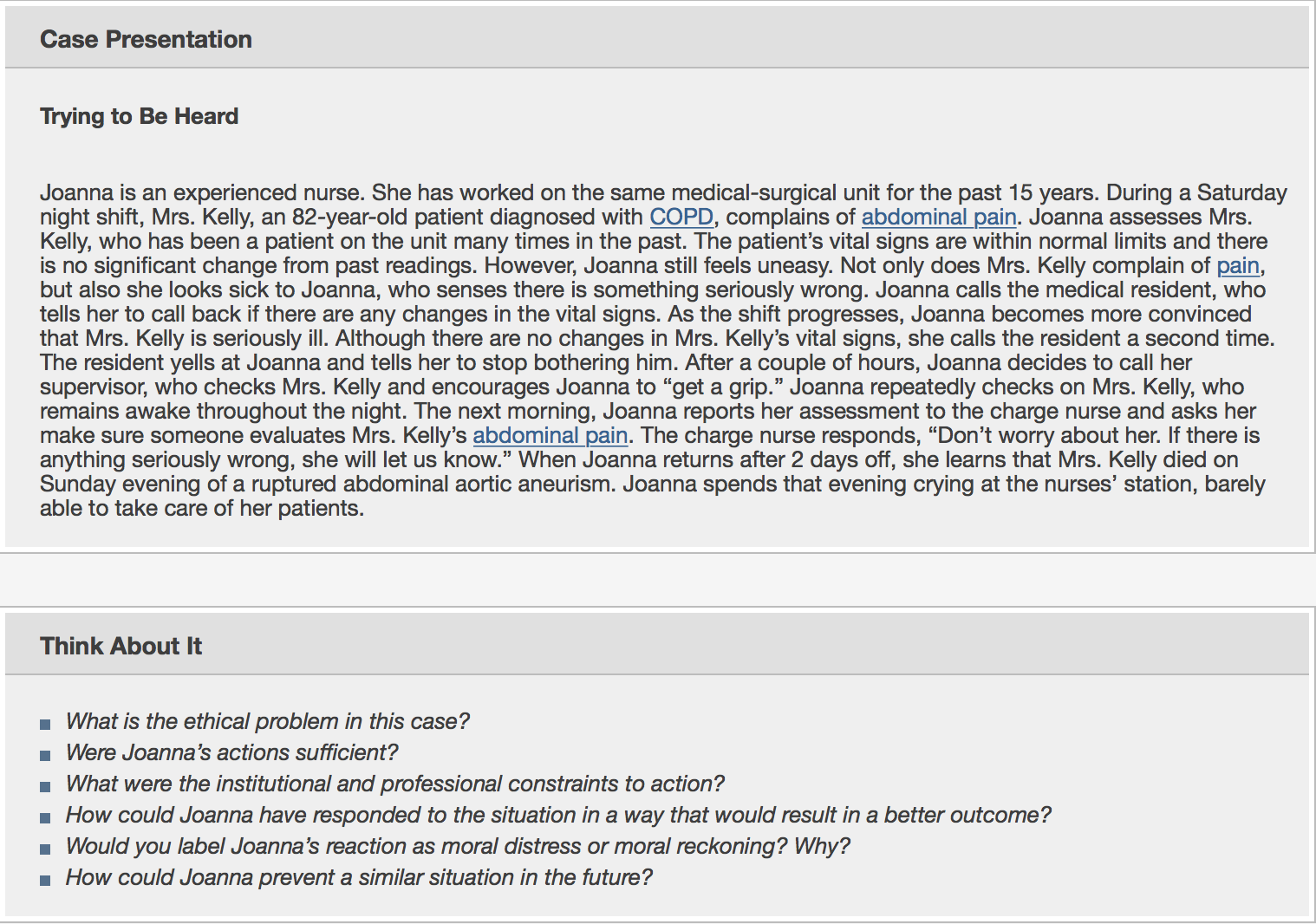 Paper for Ethics & Legal issues of nursing 3