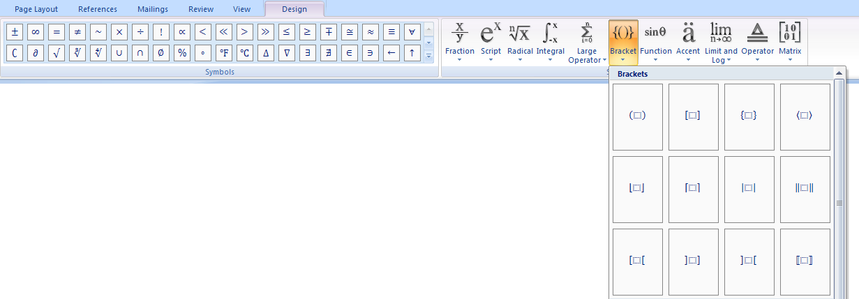Using Microsoft Equation Editor 6