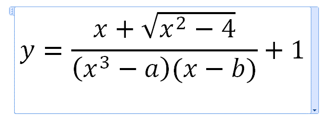 Using Microsoft Equation Editor 7
