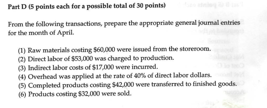 Principles of Accounting 2 paper 3