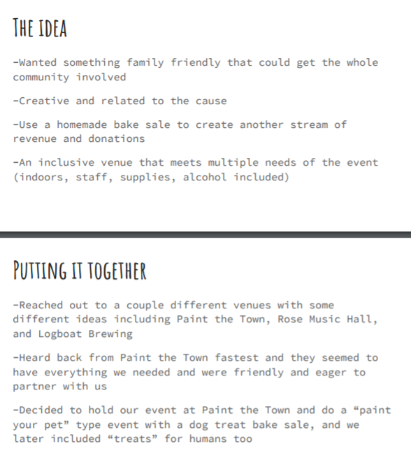 paint 4 pups Self-evaluation reflection 4