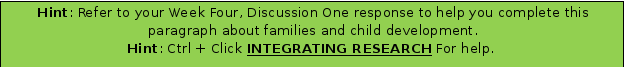 Welcoming Children and Families: A Family Resource Guide [WLO: 2] [CLOs: 1, 2, 3, 4] One of the keys to a successful early learning environment is building a strong foundation with children and famili 7