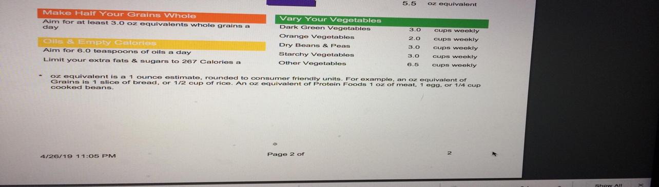 INSTRUCTION: Please review all the pictures attached. These pictures are my result from NUTRICALC PLUS report and summarize my diet in a 3 pages paper.  Also, I attached the sample nutritional analysi 8