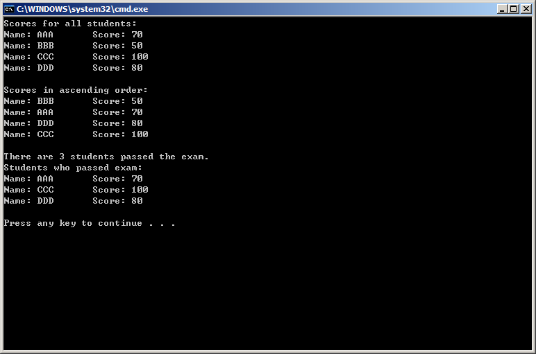 Visual Studio LINQ program 1