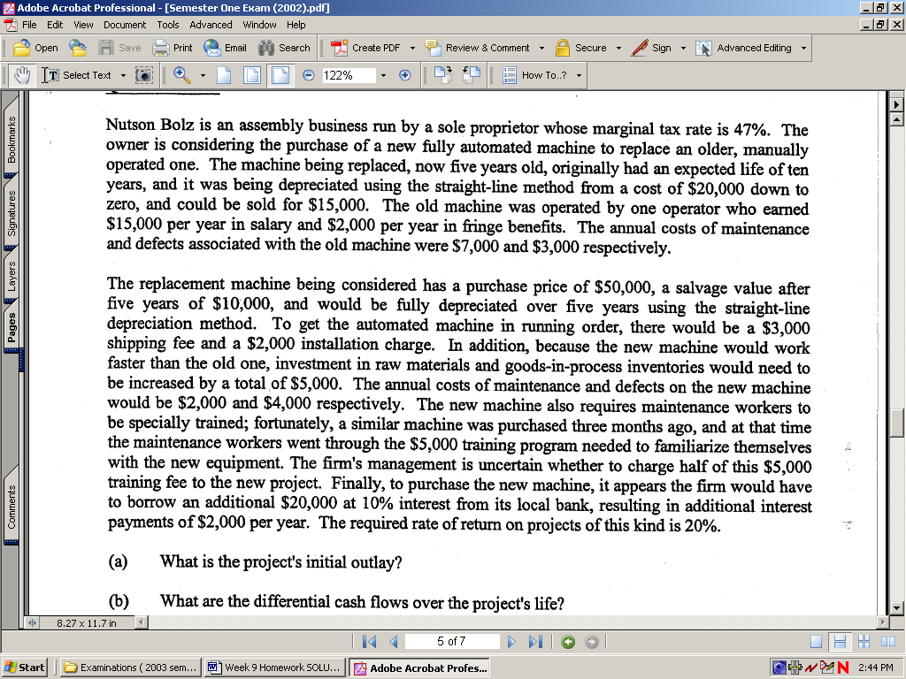 finance assignment 1