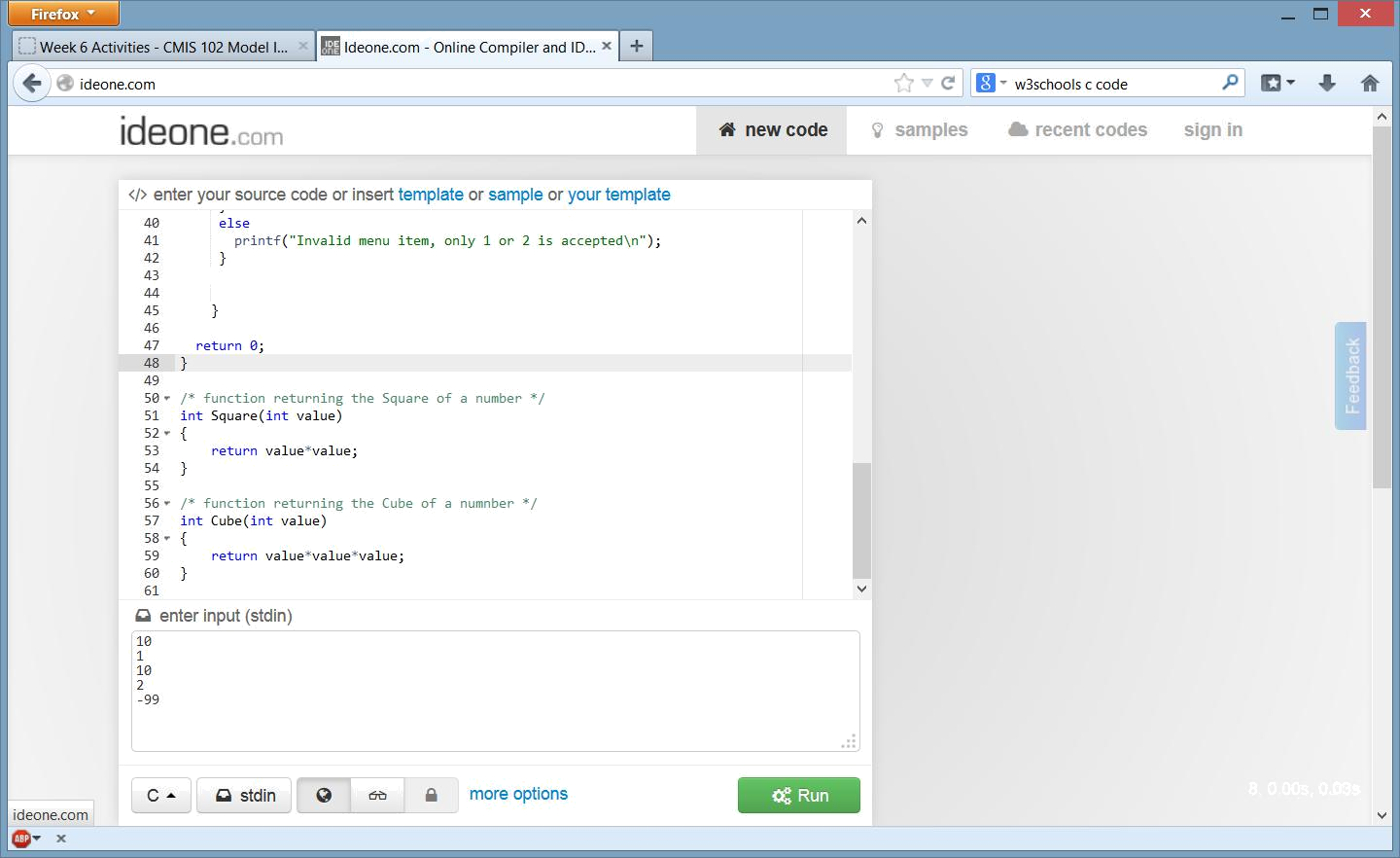 Problem solving and algorithm design (comp sci) 1