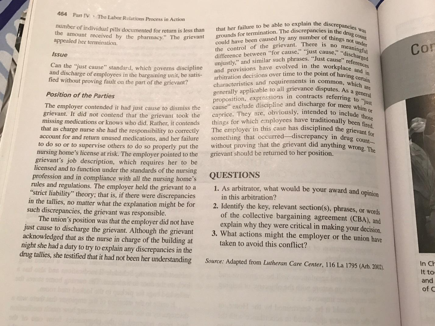 Read Chapter 12 entitled The Arbitration Process thoroughly and write about it 3
