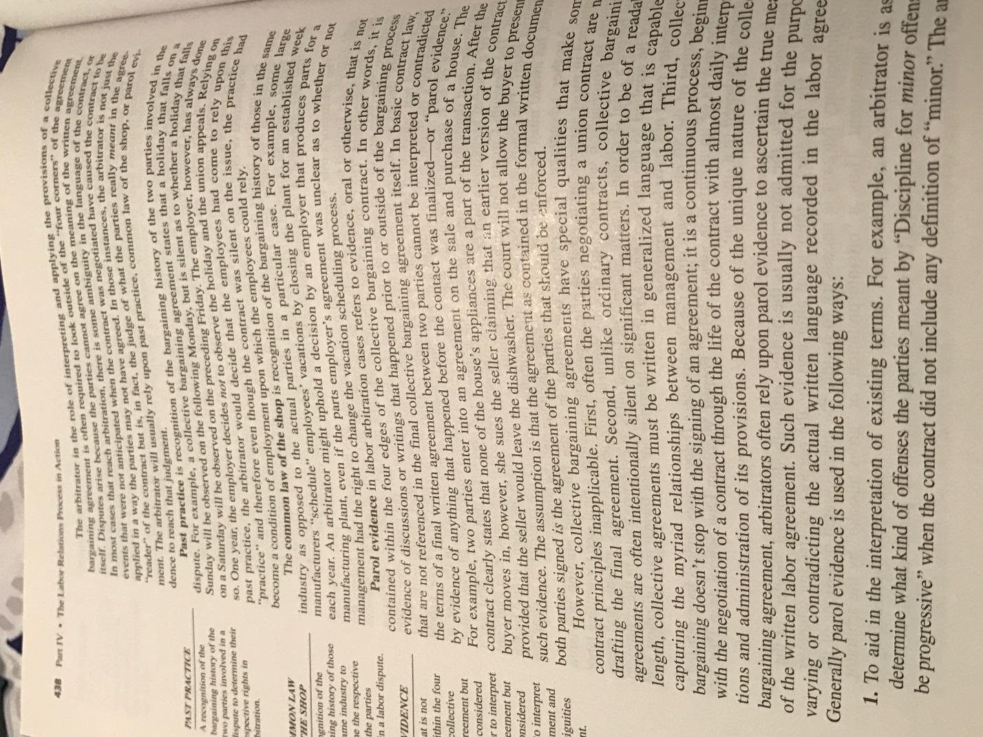Read Chapter 12 entitled The Arbitration Process thoroughly and write about it 8