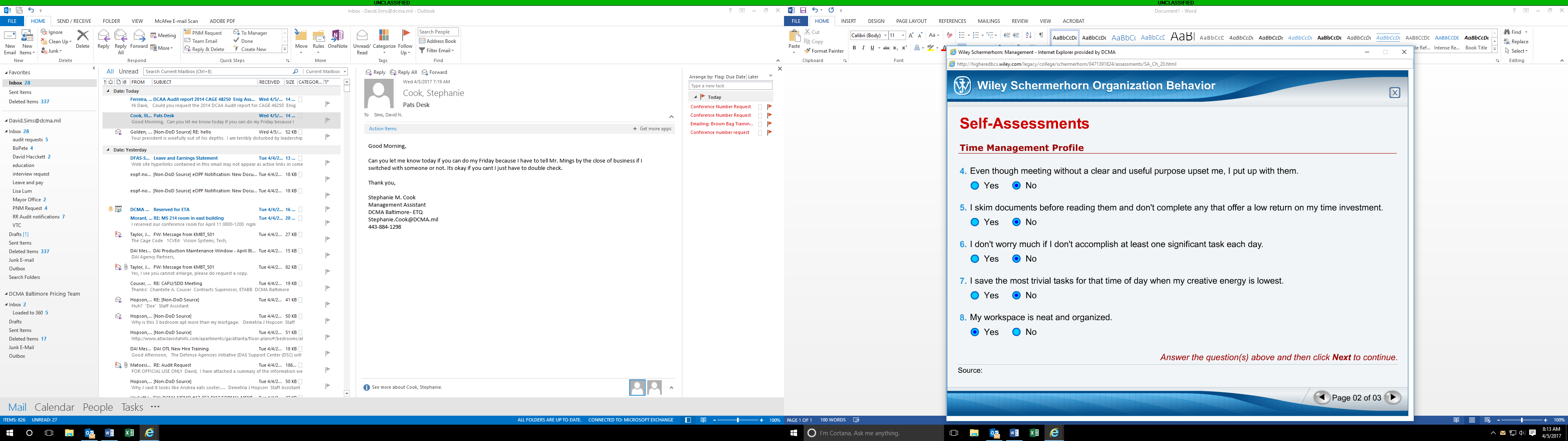 Organizational Behavior Self Assessment wk7 2