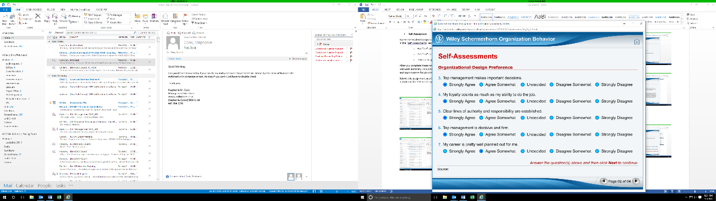 Organizational Behavior Self Assessment wk7 6