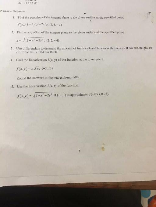 Calculus III homework help 1