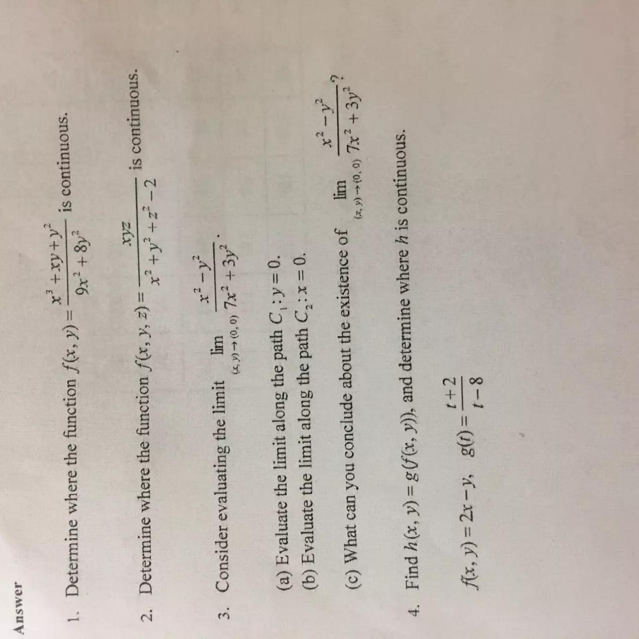 Calculus III homework help 5