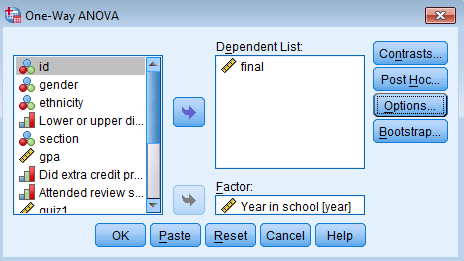 Assessment on One-Way ANOVA 4