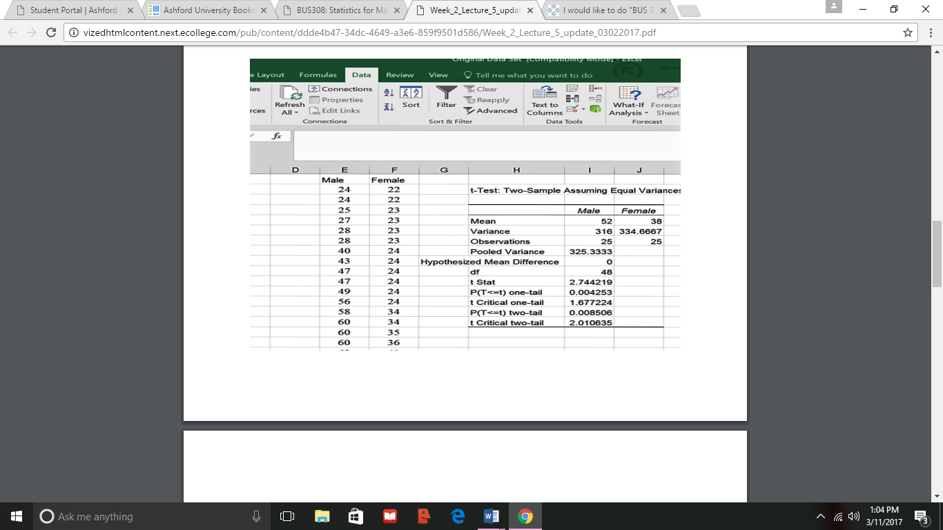 Problem Set Week Two 1